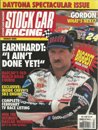 STOCK CAR RACING 1998 MAR - Earnhardt, Gordon, Baker, Conley, Ganipe, Krick